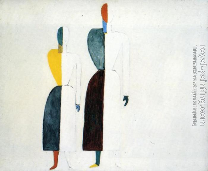Kazimir Malevich : Two Figures